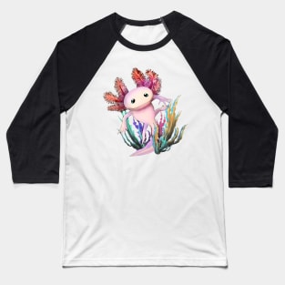 Cute Axolotl Baseball T-Shirt